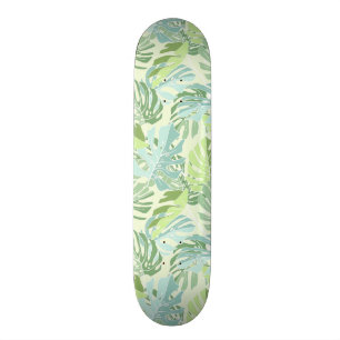 Tropische Pastellpalmblätter Skateboard