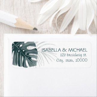 Tropische Personalisierte Hochzeitadresse