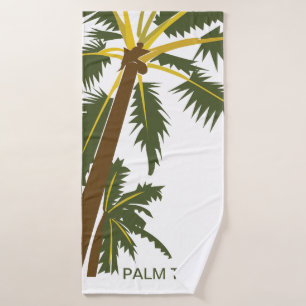 Tropische personalisierte Palme Badehandtuch