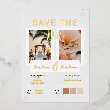 Tropische Pfirsichhochzeit