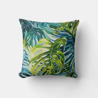 Tropische Pflanze Blumenmuster Kissen