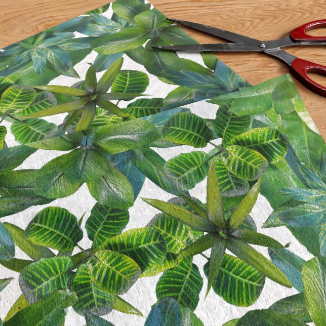 Tropische Pflanze Dschungelblättermuster Grün Seidenpapier (🌱Perfect tropical plant tissue paper for all your tropical plant tissue paper needs 🌱)