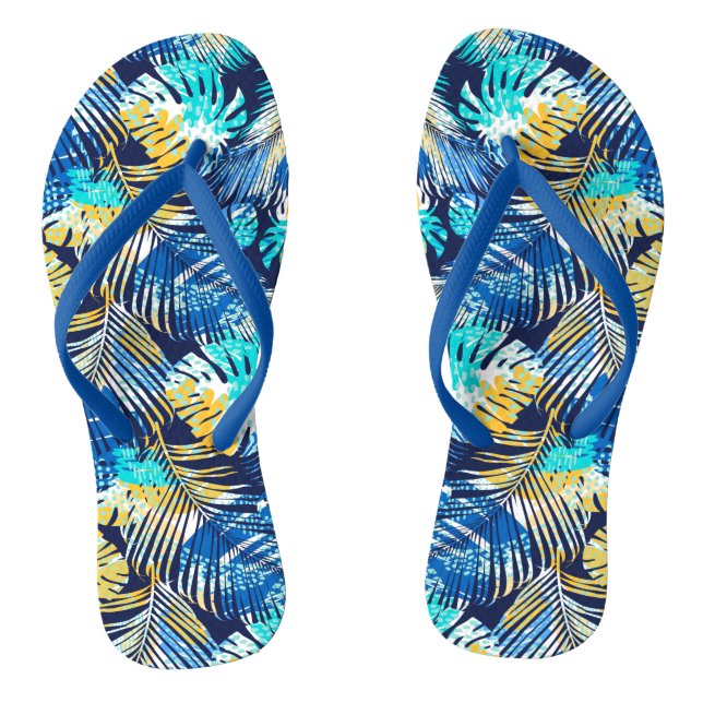 Tropische Pflanze Flip Flops (Fußbett)