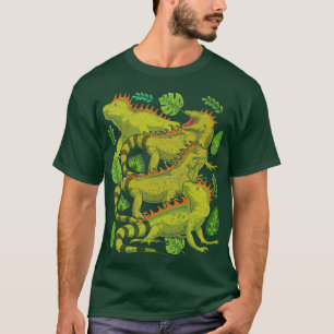 Tropische Pflanze Reptile Eigentümer Haustier Liza T-Shirt