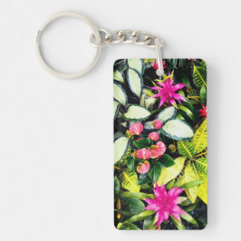 Tropische Pflanze Schlüsselanhänger