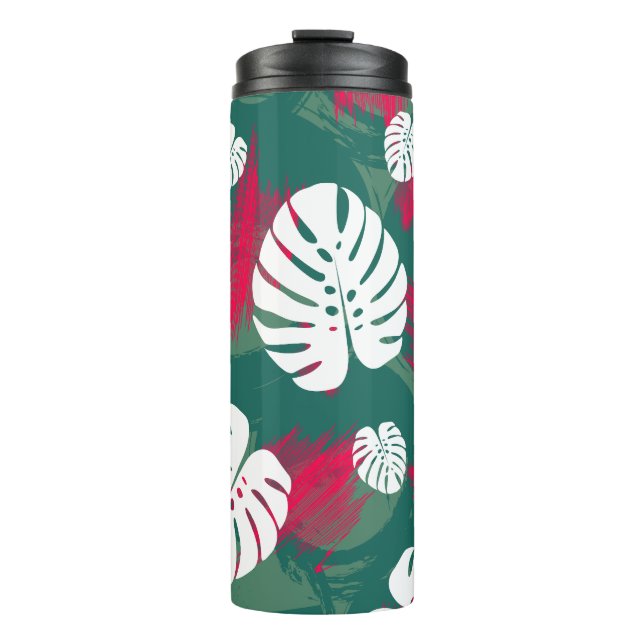 Tropische Pflanze Thermosbecher (Vorderseite)