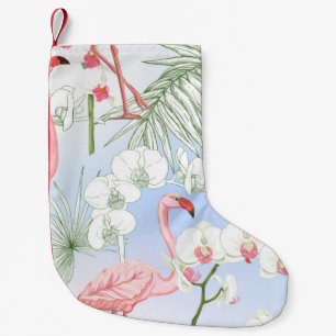 Tropische Pflanze und Blume. Nahtloses Muster, bb Kleiner Weihnachtsstrumpf
