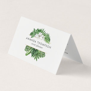 Tropische Pflanzen Visitenkarten