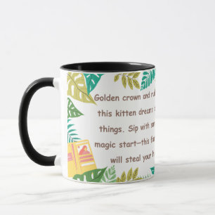 Tropische Pfoten & Krone Tasse
