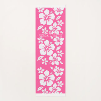 Tropische Pink Beach Blume Yogamatte