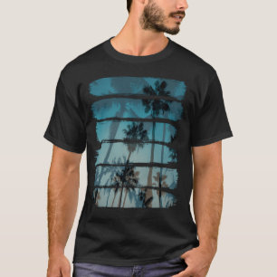 Tropische Pinselstriche T-Shirt