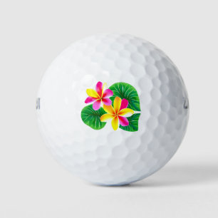 Tropische Plumeria-Blume Golfball