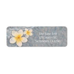 Tropische Plumeria-Blume Grau Gelb Sommerparty