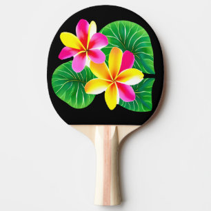 Tropische Plumeria-Blume Tischtennis Schläger