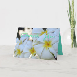 Tropische Plumeria Danke Karte
