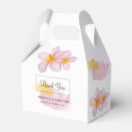 Tropische Plumeria Frangipani Wedding Geschenkschachtel