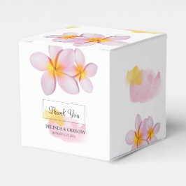 Tropische Plumeria Frangipani Wedding Geschenkschachtel