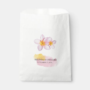 Tropische Plumeria Frangipani Wedding Geschenktütchen
