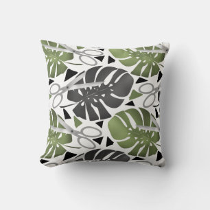 Tropische Print Monstera Leaves Kissen