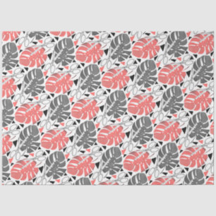 Tropische Print Monstera Leaves Seidenpapier
