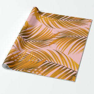 Tropische realistische Blätter Muster Trendy Fashi Geschenkpapier