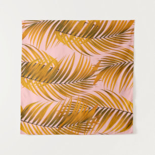 Tropische realistische Blätter Muster Trendy Fashi Wandteppich