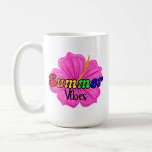 Tropische Regenbogen-Sommer-Vibes   LGBTQ Stolz Fl Kaffeetasse