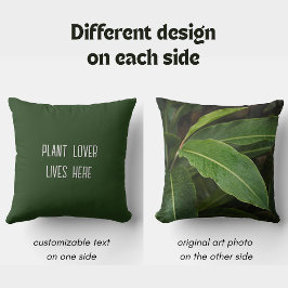 Tropische regennasse dunkelgrüne Blätter, Pflanzen Kissen