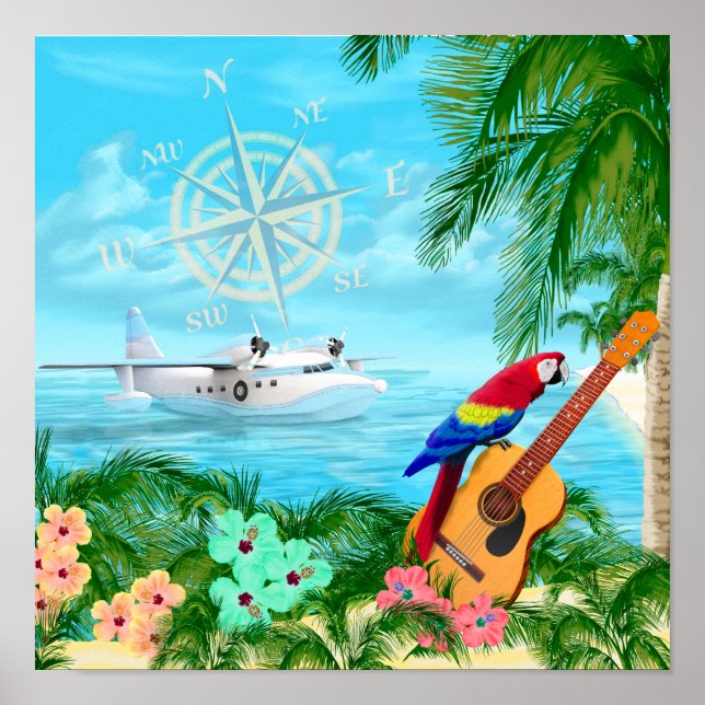 Tropische Reisen Poster (Vorne)