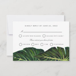 Tropische Romantik II RSVP Karte