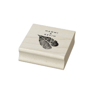 Tropische Romantik / Kautschuk-Briefmarke Gummistempel
