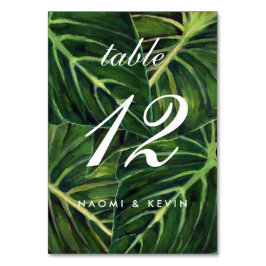 Tropische Romantik / Tabelle Nr. Tischnummer