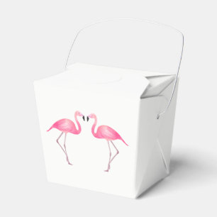 Tropische rosa Flamingo-Hochzeit Brautparty Luau Geschenkschachtel
