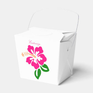 Tropische rosa Hibiskus-Blume Thunder_Cove Geschenkschachtel