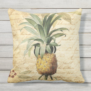 Tropische Rustikale Ananas Kunst Kissen