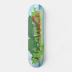 Tropische Schatzinsel Skateboard