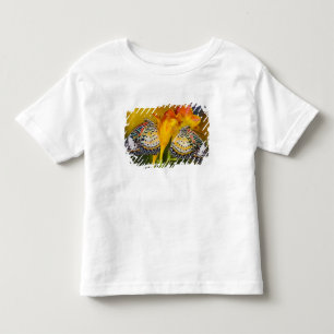 Tropische Schmetterlingszwillinge Kleinkind T-shirt