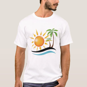 Tropische schöne Strandatmosphäre T-Shirt