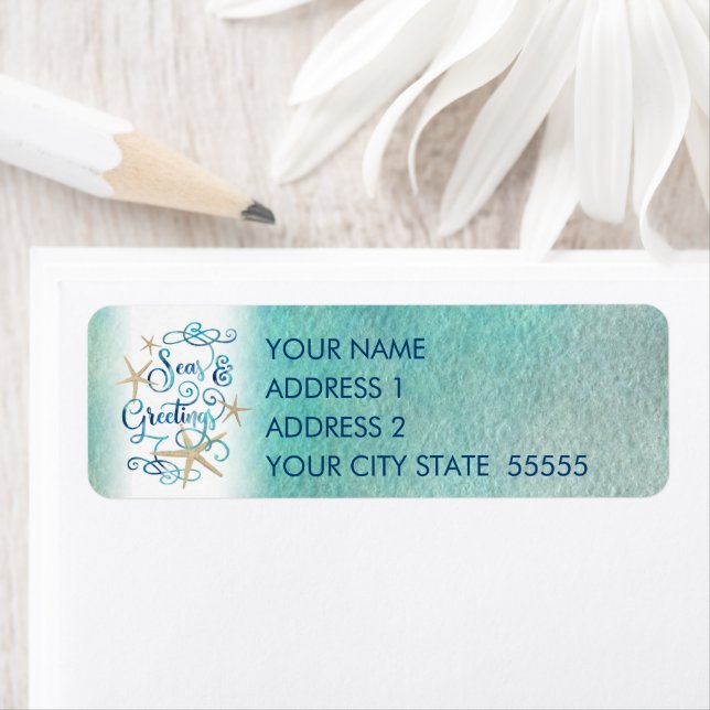 Tropische "SEAson's Greetings" Starfish (Insitu)