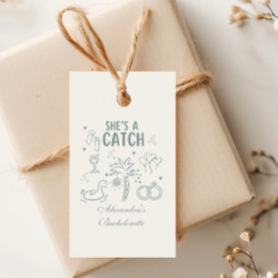 Tropische Sie ist ein Fang-Feier Geschenkanhänger