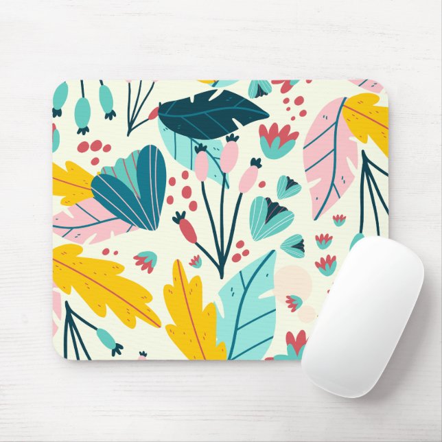 Tropische Sommer-Blätter Mousepad (Mit Mouse)