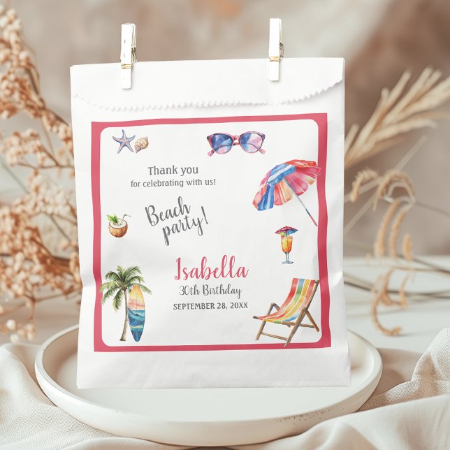 Tropische Sommer-Strandparty Geschenktütchen (Von Creator hochgeladen)