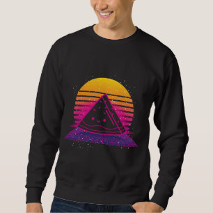 Tropische Sommerfrüchte 80er Retro Synthwave Sonne Sweatshirt