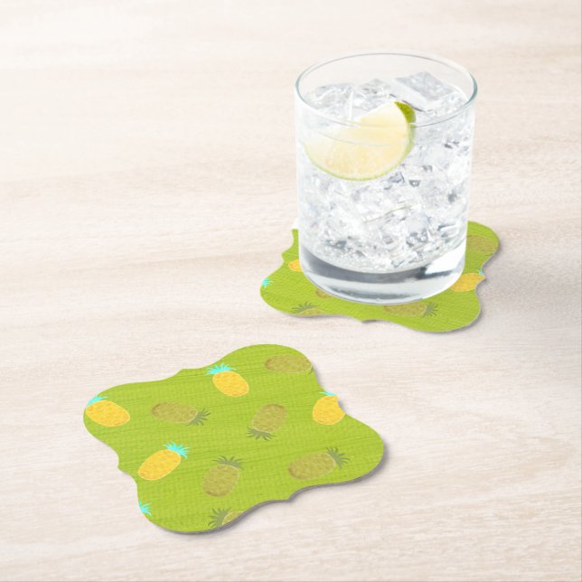 Tropische Sommerfrüchte Kiwi Grün Untersetzer (Vor Ort)