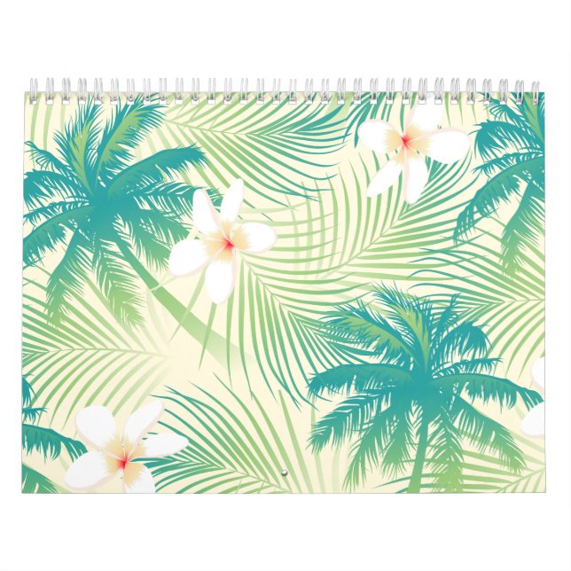 Tropische Sommerpalmen Kalender (Titelbild)