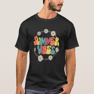 Tropische Sommerwoben Urlaub Retro Vintager Sommer T-Shirt