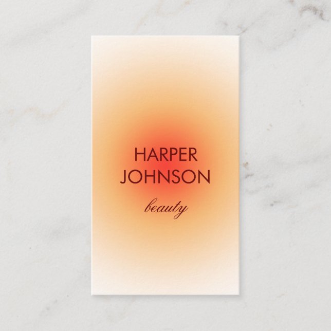 tropische Sonne-Visitenkarte Visitenkarte (Vorderseite)