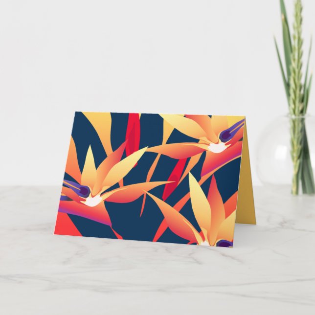 Tropische Sonnenuntergang-Grußkarte des Paradieses Karte (Vorderseite)