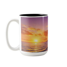 Tropische Sonnenuntergang-Tasse | Lebhafter Palm T