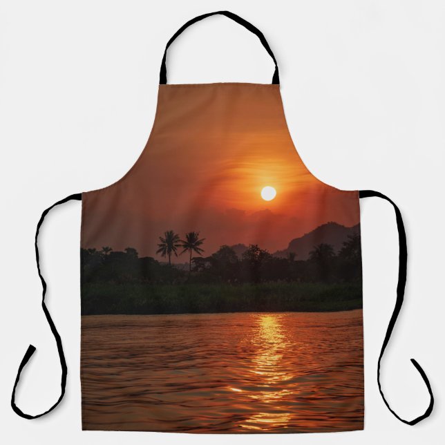 Tropische Sonnenuntergangs-Schürze Schürze (Vorderseite)